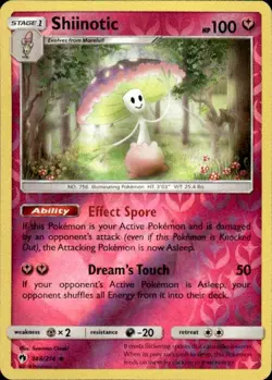 Pokemon Reverse Holo Shiinotic SM - Lost Thunder 148/214 LP - Image 1