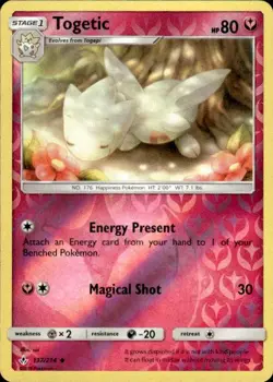 Pokemon Reverse Holo Togetic SM - Unbroken Bonds 137/214 LP - Image 1