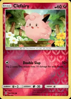 Pokemon Reverse Holo Clefairy SM - Unbroken Bonds 132/214 LP - Image 1