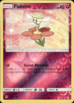 Pokemon Reverse Holo Flabebe (84) SM - Forbidden Light 84/131 LP - Image 1
