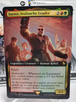 MTG | Barret Avalanche Leader I Final Fantasy I Borderless I FOIL I NM | ENG - Image 1