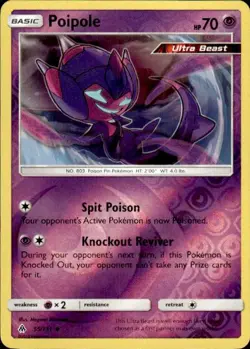Pokemon Reverse Holo Poipole SM - Forbidden Light 55/131 LP - Image 1