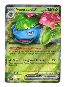 Pokemon TCG Venusaur ex 001/142 - Stellar Crown - Holofoil Double Rare NM - Image 1