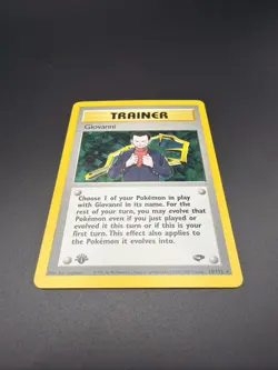 Giovanni - 1st Edition Holo - 18/132 Gym Challenge - Pokemon TCG 2000 - Image 5