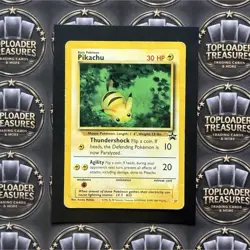 Pokemon Vintage Promo #27 Pikachu Wotc Black Star Movie Promo 2000 - Image 1