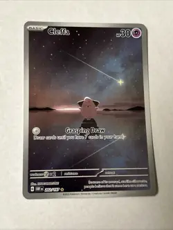 Pokemon TCG Cleffa Illustration Rare Holo 202/197 SV03: Obsidian Flames 2023 - Image 2