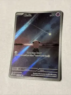 Pokemon TCG Cleffa Illustration Rare Holo 202/197 SV03: Obsidian Flames 2023 - Image 3
