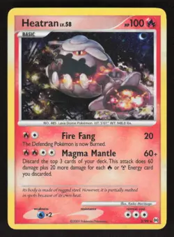 2009 ARCEUS HEATRAN 3/99 MINT HOLO RARE POKEMON - Image 1