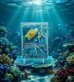Pokemon TCG Misty's Psyduck 70HP 193/182 Sv10 Illustration Rare Full Art Holo - Image 1