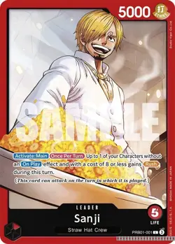 Sanji (PRB01-001) [PRB-01 - PRB01-001] - NM [Normal] TCG One Piece - Image 1