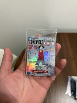 One Piece Monkey D. Luffy US Voyage College Basketball Promo Card- Sealed / Mint - Image 1