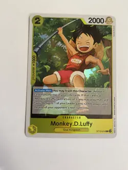 ST13-014 MONKEY D. LUFFY C THE THREE BROTHERS ULTRA DECK ONE PIECE CARD GAME NM - Image 1