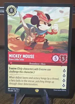 Disney Lorcana Mickey Mouse Brave Little Tailor 115/204 Legendary Non-foil - Image 1