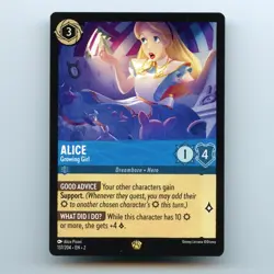 Alice - Growing Girl 137/204 EN 2 | Legendary Non-Foil | Disney Lorcana - Image 1