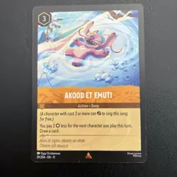 Disney Lorcana Akood Et Emuti Action Song Card 29/204 Regular English - Image 1