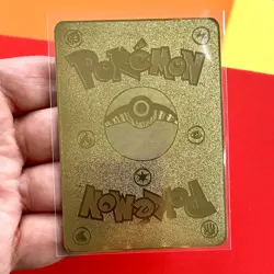 Pokemon Pikachu I Choose You! Metal Gold Foil Art Card Valentines Gift Love Fun - Image 4