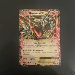 Rayquaza EX XY69 Promo Holo- Pokemon TCG Card- Heavily Played- Read Description - Image 2