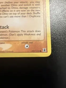 Pokemon Card - Ditto Geodude Delta Species 62/113 Common - Image 5