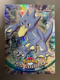 Pokemon Card - Golduck Topps Chrome TV Animation Edition 55 Foil - Image 1