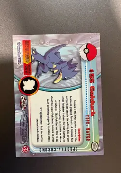 Pokemon Card - Golduck Topps Chrome TV Animation Edition 55 Foil - Image 2