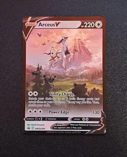 Pokemon TCG Arceus V SWSH204 2022 Figure Collection Black Star Promo Card - NM - Image 1