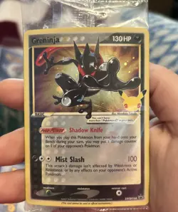 Pokemon Greninja Gold Star SWSH144 Promo Unopened Celebrations 2021 Sealed Card - Image 1