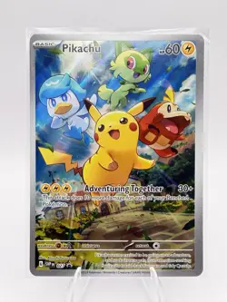 Pokemon Pikachu 027 SVP: Scarlet & Violet Promo Holo Basic Card 60 HP - Image 1