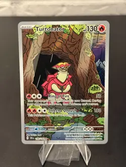 Pokemon Card TCG - Turtonator 146/142 Illustration Rare Stellar Crown Near Mint - Image 1