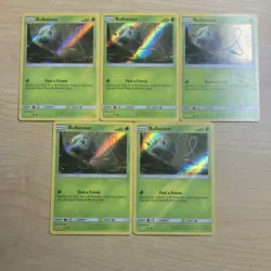 Pokemon TCG Bulbasaur SVP 018 Holo & Regular Card Lot 5 Cards English - Image 1