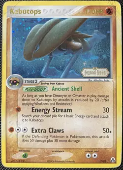 Kabutops 7/92 Legend Maker Reverse Holo *DAMAGED* Pokemon Card - Image 1