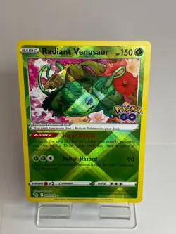 Radiant Venusaur - 004/078 - Pokemon GO - Ultra Rare Holo Shiny Pokemon Card NM - Image 1