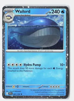 Wailord - (Cosmos Foil) Promo Normal Miscellaneous Cards & Products 041/159 NM - Image 1