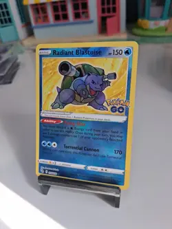 Pokemon TCG Radiant Blastoise Holo Card 018/078 Pokemon Go - Image 2