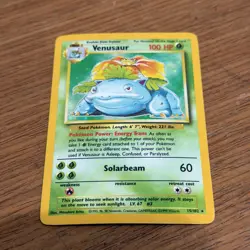 Venusaur 1999 Holo 15/102 Pokemon Card Base Set Unlimited LP - Image 1