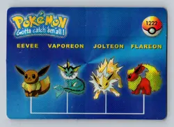 Pokemon Card - Eevee #1222 - Vending Machine - Holo - Image 1