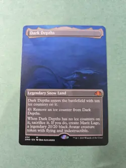 Dark Depths - Borderless - Dominaria Remastered - NM - MTG - Image 1