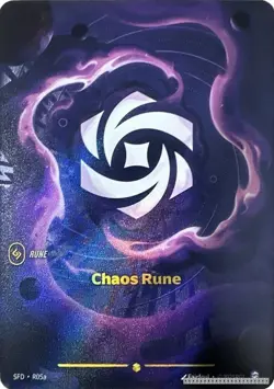 Chaos Rune (Alternate Art) [SFD - R05a] - NM [Foil] TCG Riftbound - Image 1