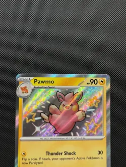 Pokemon TCG Pawmo 143/091 Sv: Paldean Fates Shiny Rare Near Mint - Image 3