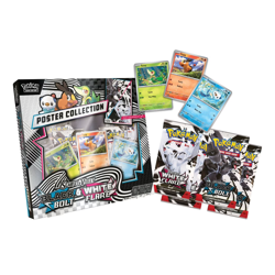 POKEMON SV10.5 BLACK BOLT WHITE FLARE POSTER COLLECTION BOX SEALED - Image 1