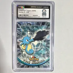 Pokemon Horsea Topps Series 2 116 CGC World Record 1 of 1 2000 Vintage - Image 1