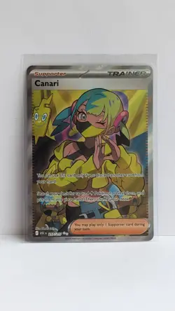 Pokemon Full Art Holo Trainer-Supporter Canari Rare Card 257/217 ASC Nintendo - Image 1