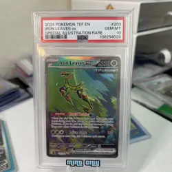 2024 POKEMON TEF EN-TEMPORAL FORCES #203 IRON LEAVES EX PSA 10 - Image 1