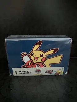 Sealed 2025 Pokemon World Championships Anaheim Pikachu Double Deck Box - Image 1