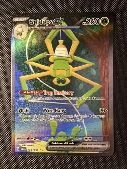 Pokemon TCG Spidops EX Holo Card 243/198 Sv01 Base Set Special Illustration Rare - Image 1
