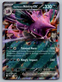 Pokemon TCG SV: Scarlet & Violet Promo Cards Team Rocket's Nidoking ex 217 - Image 1