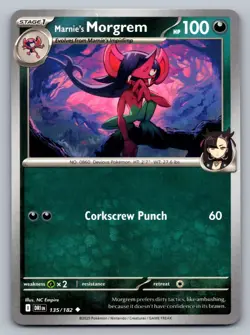 Pokemon TCG SV10: Destined Rivals Marnie's Morgrem 135/182 - Image 1