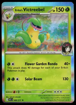 Erika's Victreebell 006/217 Ascended Heroes, Pokemon TCG, MIS-CUT ERROR Holo - Image 1