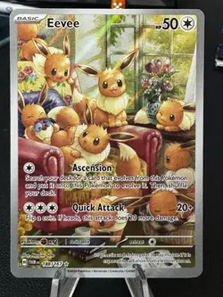 Eevee 188/167 Twilight Masquerade Illustration Rare Pokemon English NM - Image 1