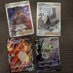 Pokemon Sword & Shield Holo Card Lot Charizard VMAX Sylveon V Celebi V - Image 1