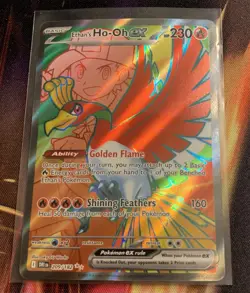 Pokemon TCG Ethan's Ho-Oh ex Full Art 209/182 Destined Rivals NM - Image 1